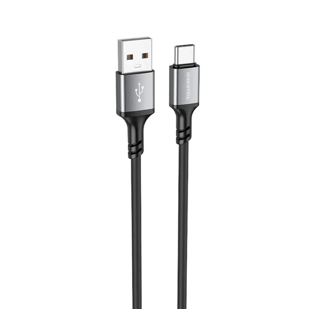 Borofone datový kabel BX83 USB na Type-C silikonový univerzální 3A 1m černý
