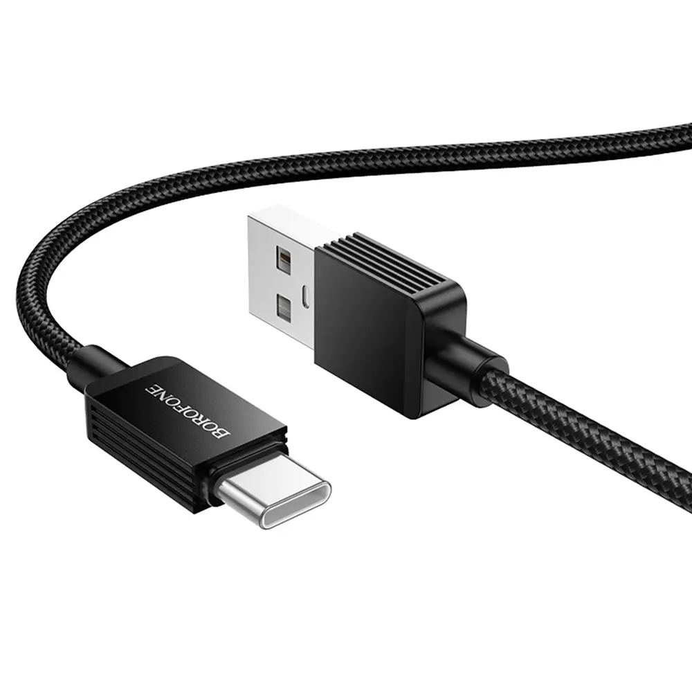 Borofone datový kabel Placer Series BX120 USB na Type-C 3A 1m černý