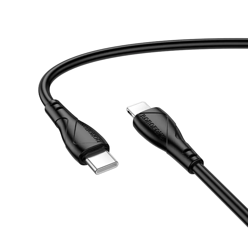 Borofone datový kabel Energy Series BX121 Type-C to Lightning PVC 27W 1m černý