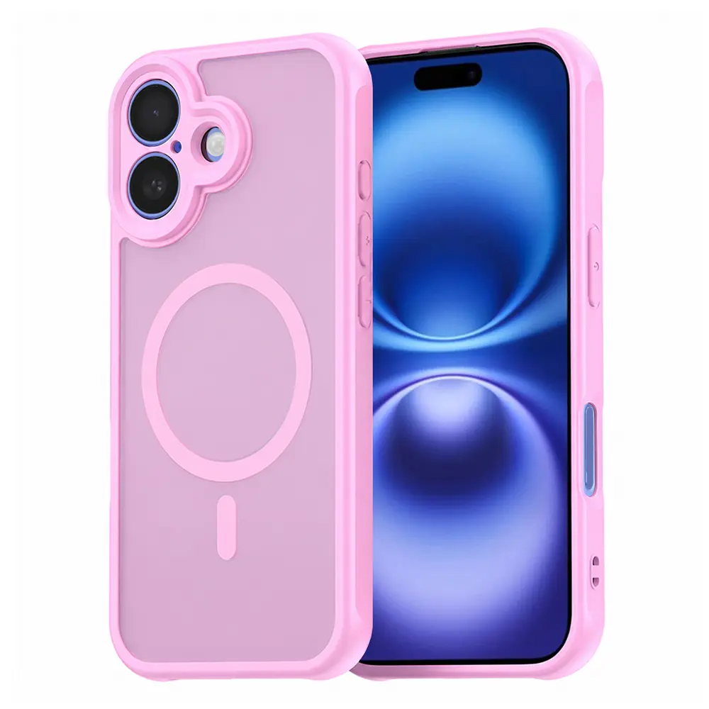 Techsuit HaloFrost II MagSafe kryt pro iPhone 16 růžový