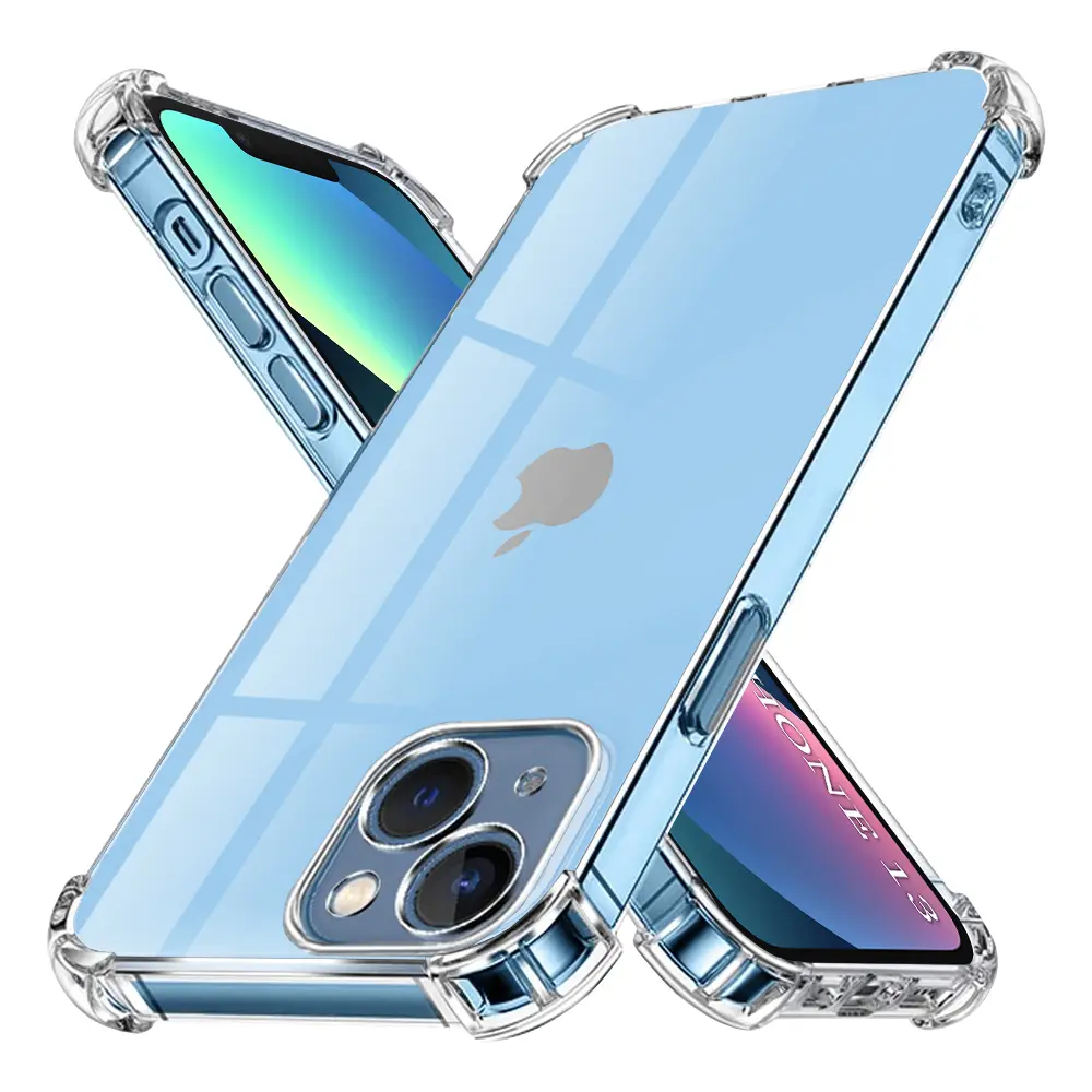 Techsuit Shockproof Clear Silicone kryt pro iPhone 13 průhledný