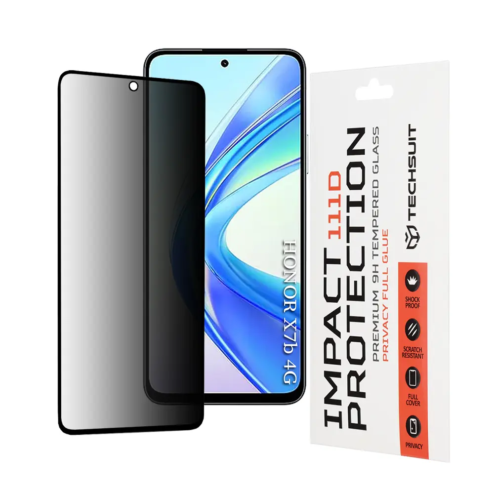 Techsuit 111D Privacy Full Glue pro Honor X7b X7b 5G 90 SMART černá
