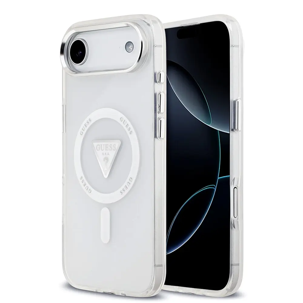 Guess IML Gradient Triangle Logo MagSafe iPhone 17 Air čirý