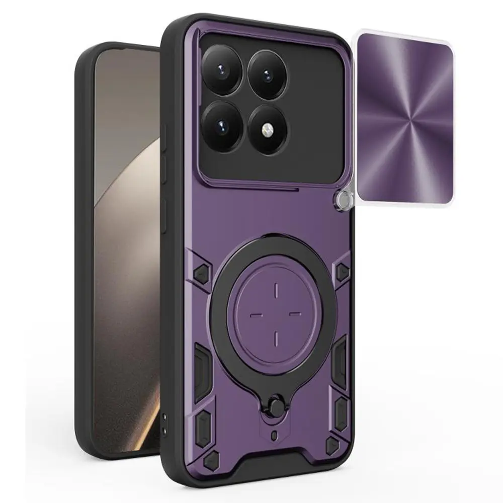 Techsuit CamGuard Pro kryt pro Xiaomi 15T fialový