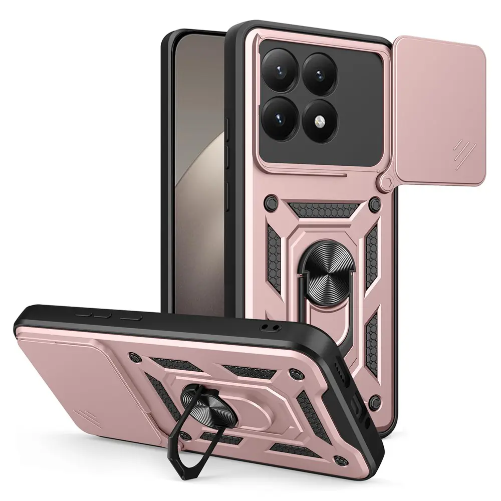 Techsuit CamShield pro Xiaomi 15T růžově zlatý