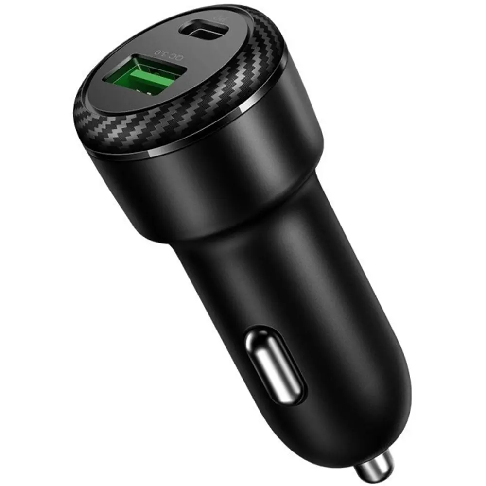 Mcdodo – nabíječka do auta (CC-5970) – duální port, rychlé nabíjení, 38W, Smart IC, ohnivzdorný materiál – černá