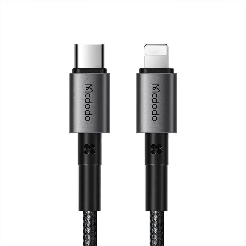 Mcdodo – datový kabel (CA-2850) – Type-C na Lightning, rychlé nabíjení PD, 3A, 36W, 1,2m – černý