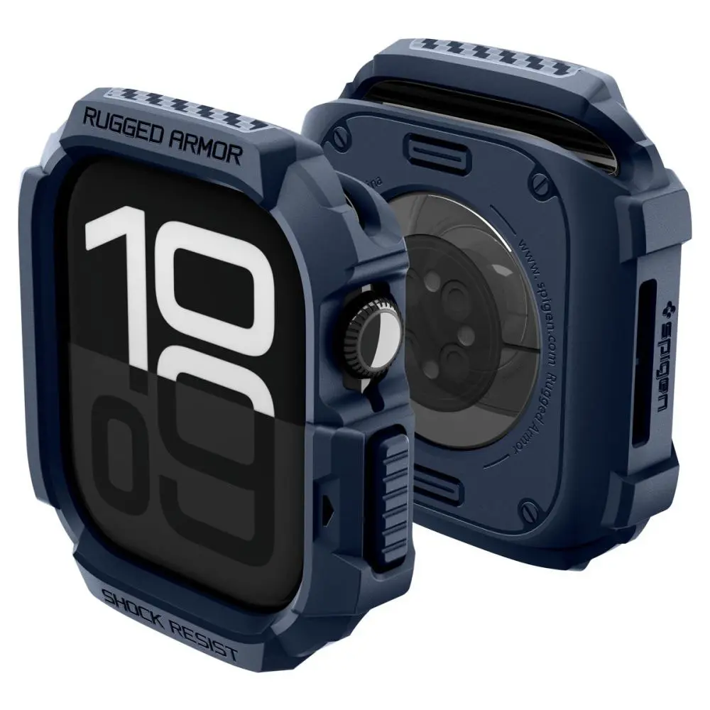 Spigen - Rugged Armor V2 - Apple Watch 10 42mm / Watch 11 42mm - námořnická modrá