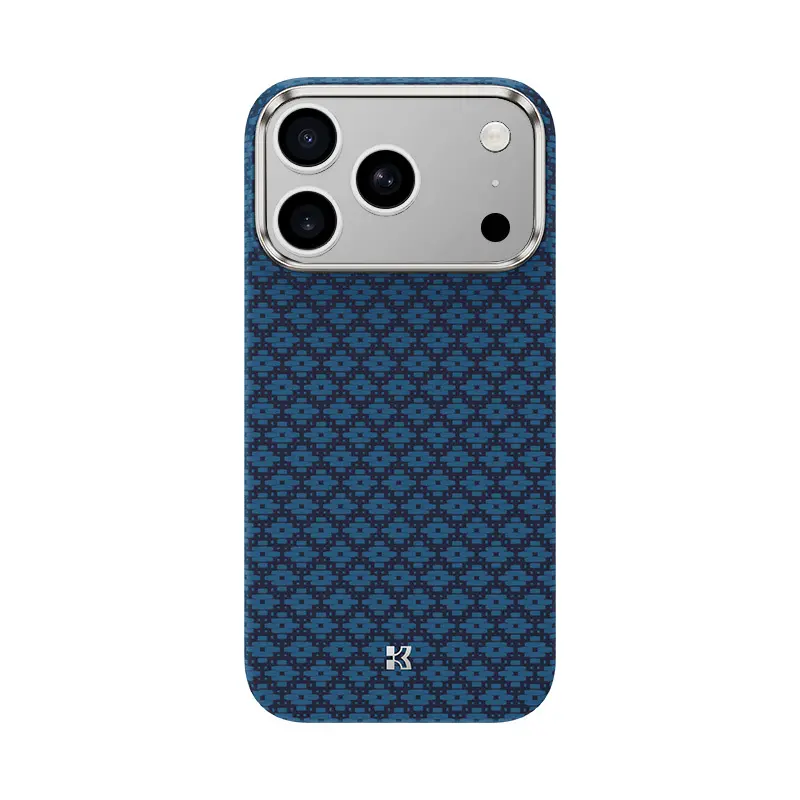 Benks Magnetic Armor Air Armor Grid Kevlar Case Metal Frame 600D (0070) pro iPhone 17 Pro Max modrý