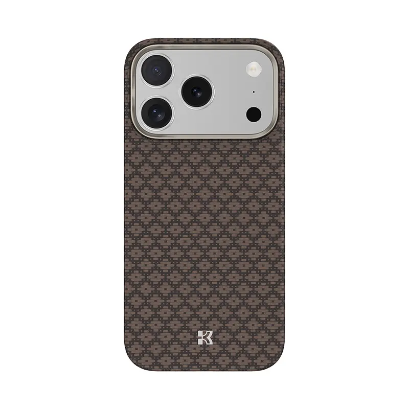 Benks magnetické armor air armor grid kevlarové pouzdro s kovovým rámem 600D (A070) pro iPhone 17 Pro Max zlaté