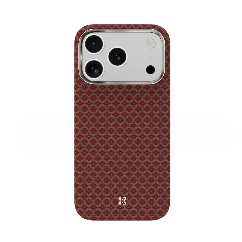 Benks Magnetic Armor Air Armor Grid Kevlar Case Metal Frame 600D (0069) pro iPhone 17 Pro oranžový