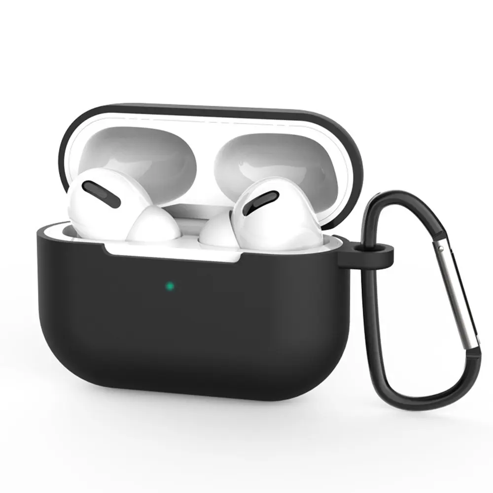 Techsuit – silikonové pouzdro – pro AirPods Pro 3, hladký ultratenký materiál – černé