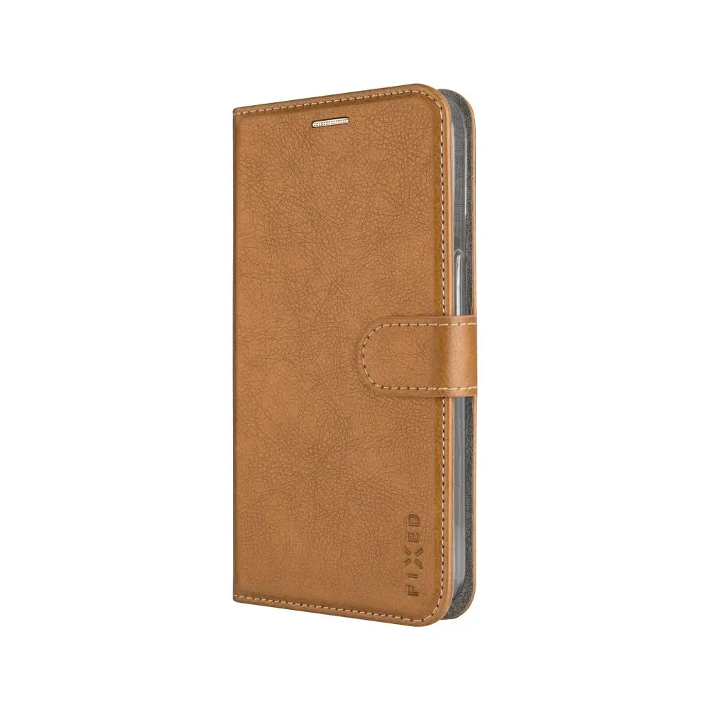Pouzdro typu kniha FIXED Opus pro Samsung Galaxy A57 5G, hnědé