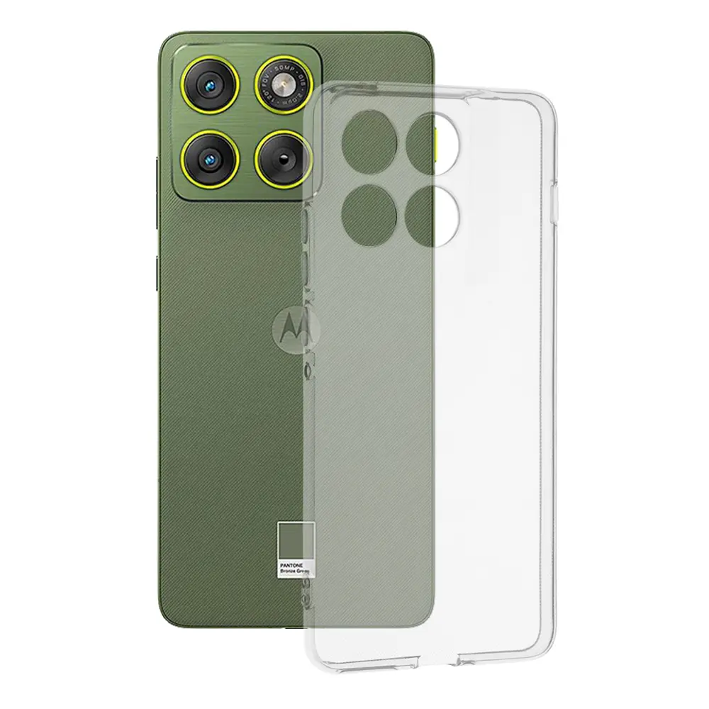 Techsuit – průhledný silikon – Motorola Edge 70 – transparentní