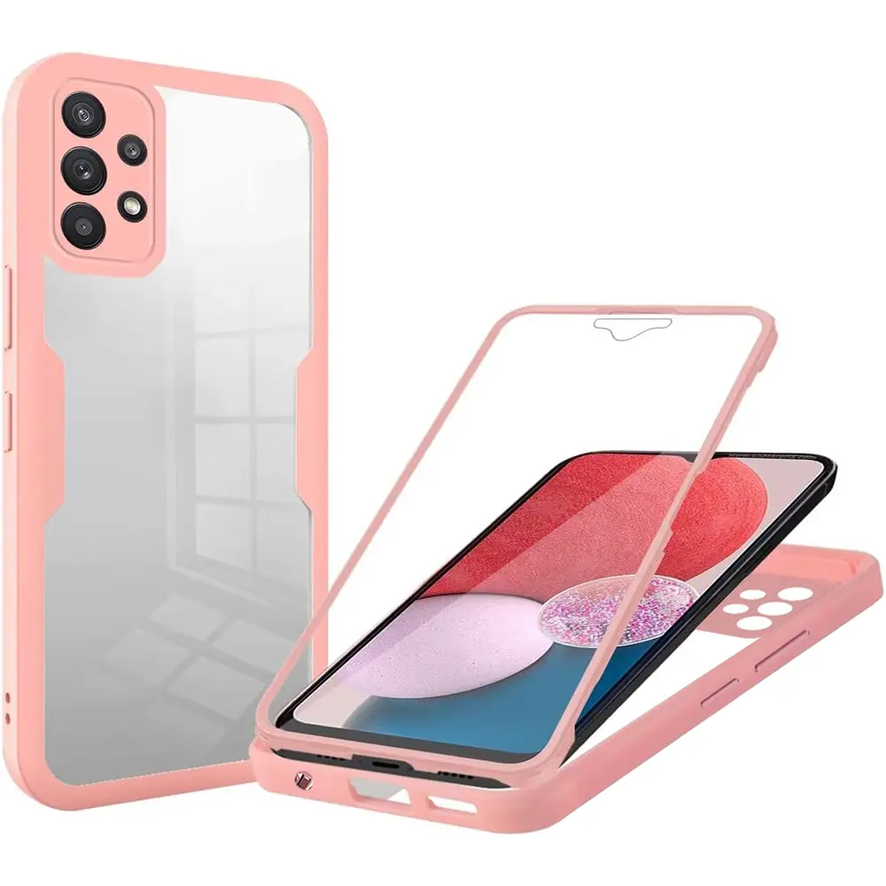 Techsuit - ColorVerse 360 Series + ochrana obrazovky - Samsung Galaxy A13 4G - růžová