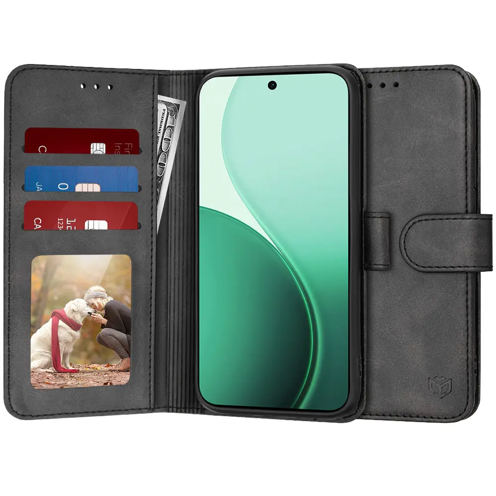 Techsuit – pouzdro typu kniha – Oppo Reno14 – černé