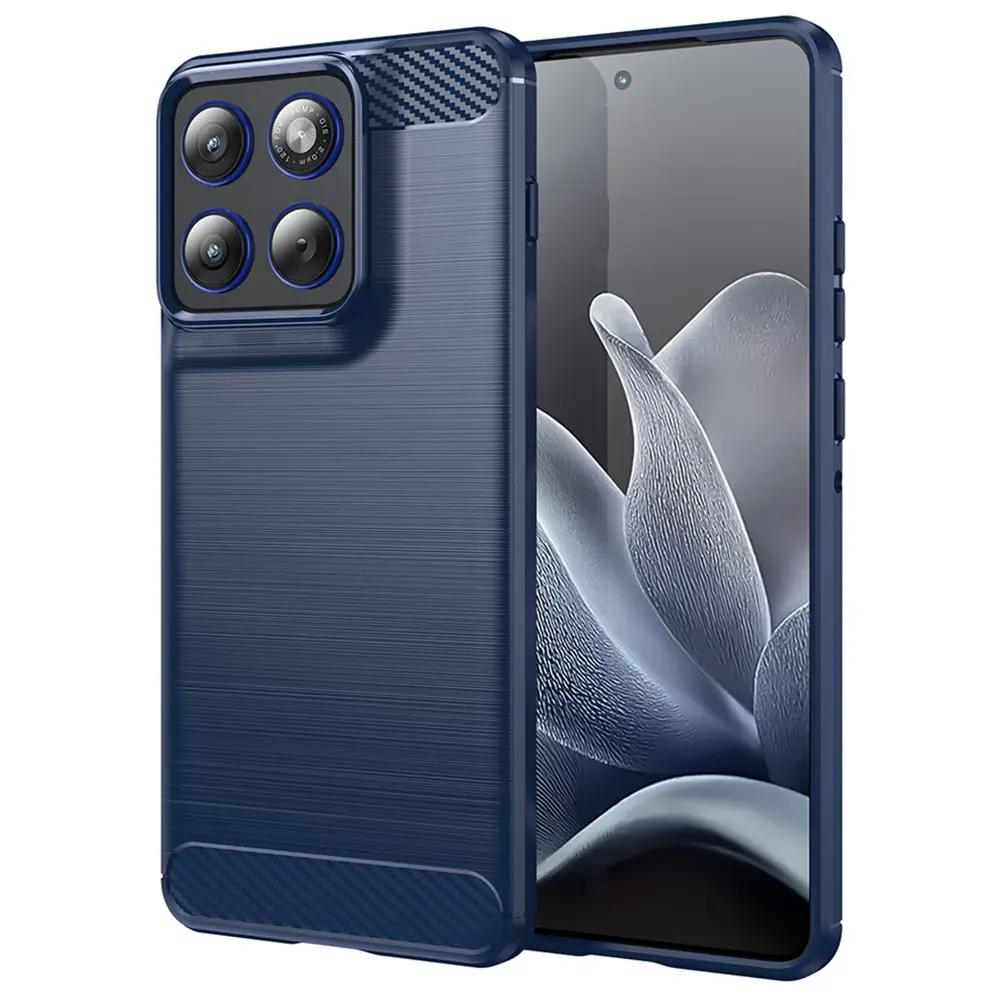 Techsuit - karbonový silikon - Motorola Edge 70 - modrý