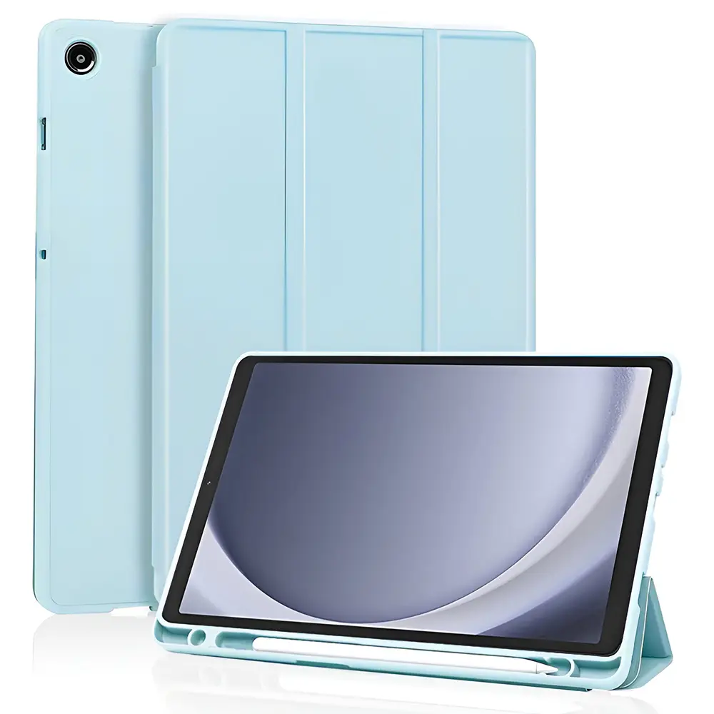 Techsuit - Flex Trifold (s držákem na tužku) - Samsung Galaxy Tab A11 / A9 - Sky Blue