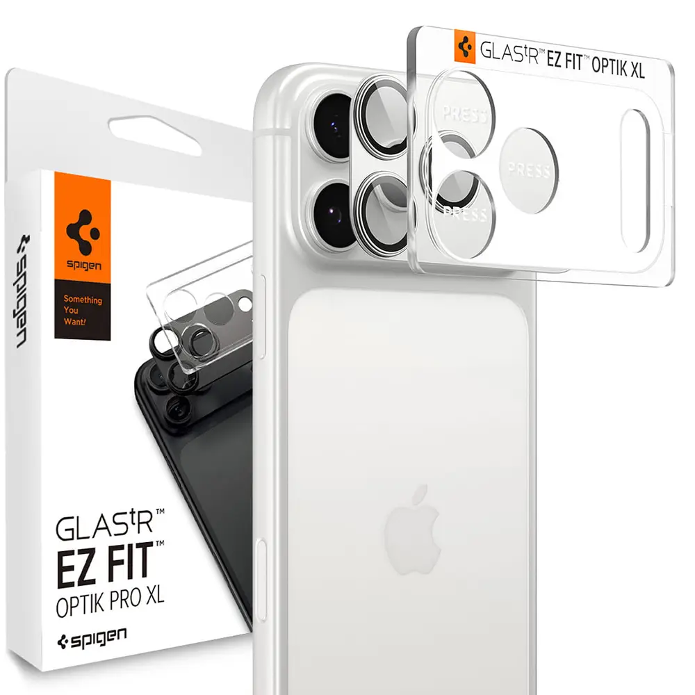 Spigen - Optik.tR EZ Fit Pro XL sklo fotoaparátu - iPhone 17 Pro - Silver