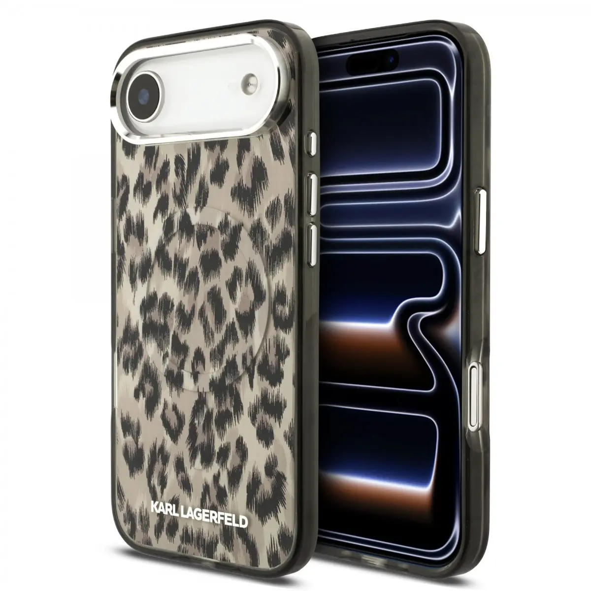 Zadní kryt Karl Lagerfeld IML Leopard MagSafe pro iPhone Air Brown