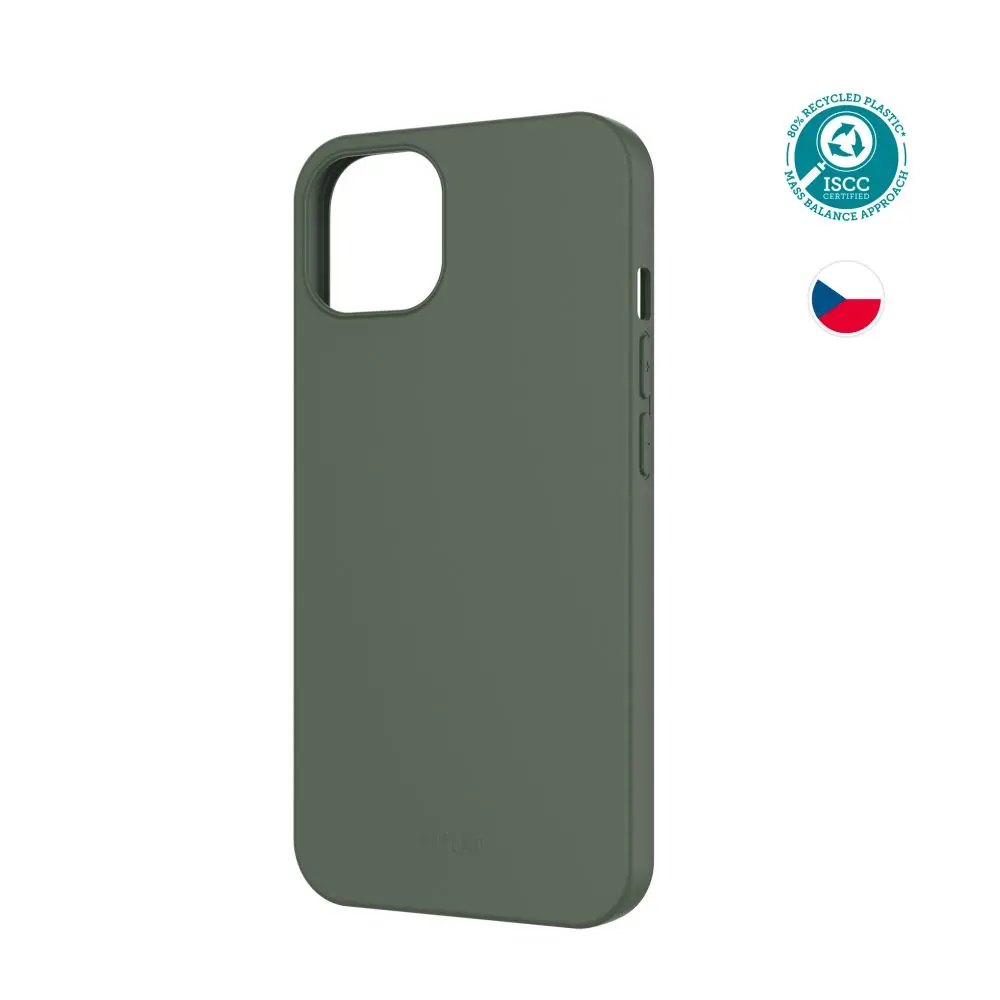 TPU gelový kryt FIXED ReStory pro Apple iPhone 13, zelený