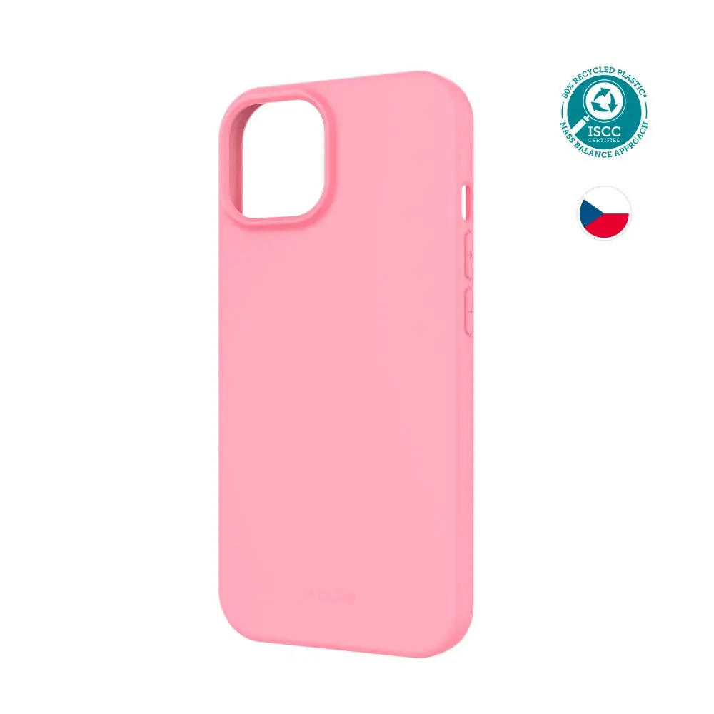 TPU gelový kryt FIXED ReStory pro Apple iPhone 15, růžový