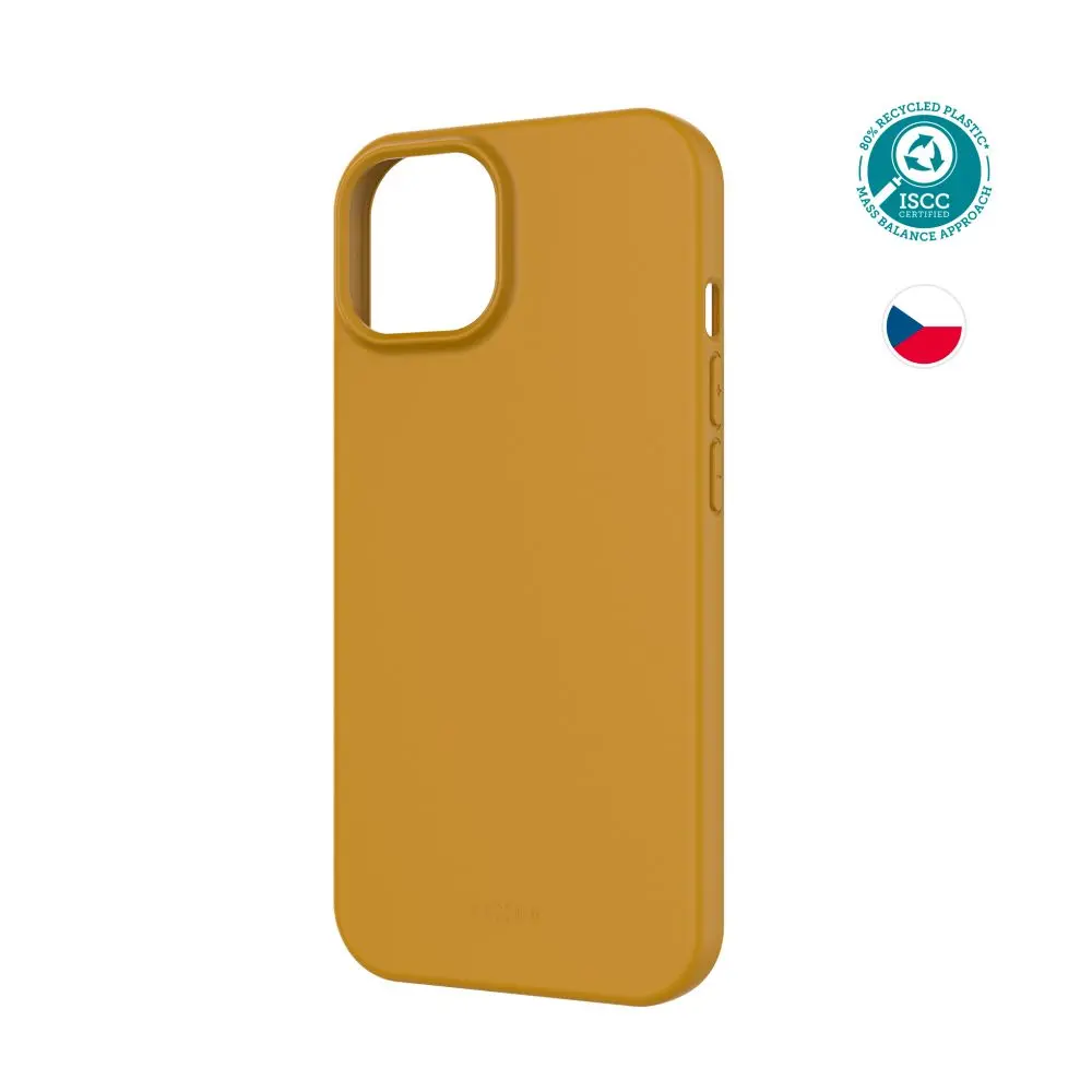 TPU gelový kryt FIXED ReStory pro Apple iPhone 15, zlatý