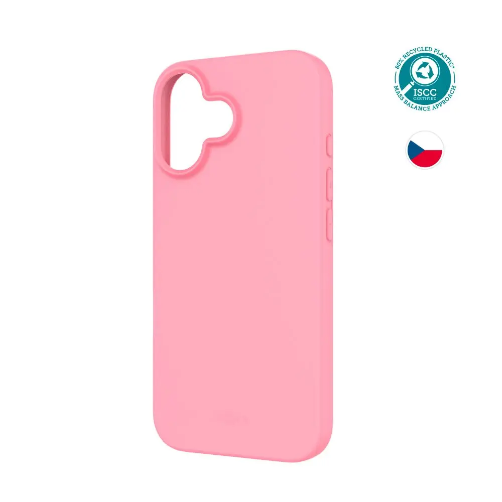 TPU gelový kryt FIXED ReStory pro Apple iPhone 16, růžový