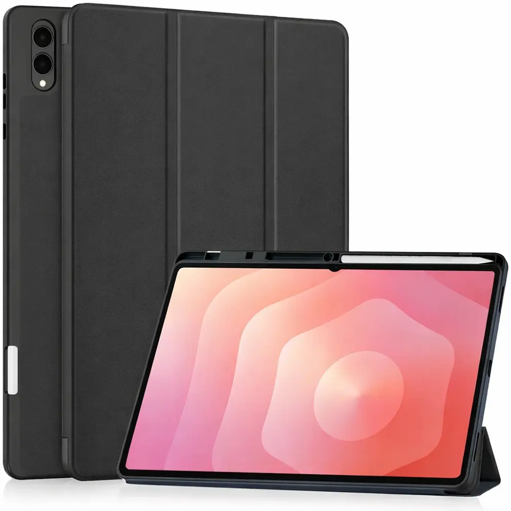 Techsuit – Flex Trifold (s držákem na tužku) – Samsung Galaxy Tab S11 Ultra – černá