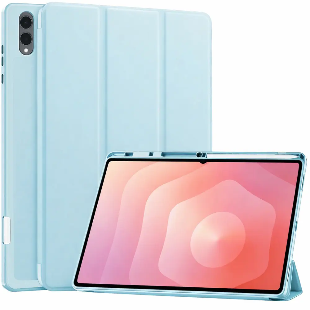 Techsuit – Flex Trifold (s držákem na tužku) – Samsung Galaxy Tab S11 Ultra – Sky Blue