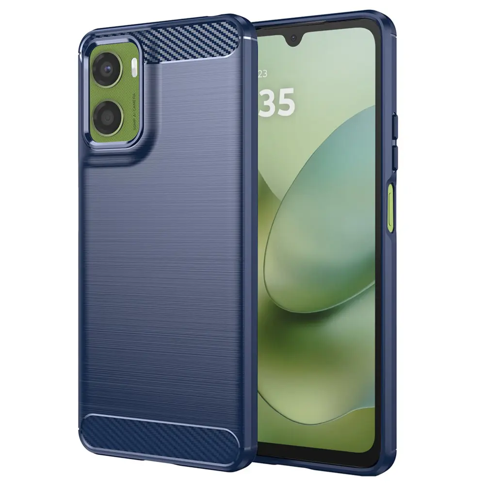 Techsuit - karbon silikon - Motorola Moto G06 / Moto G06 Power - modrá