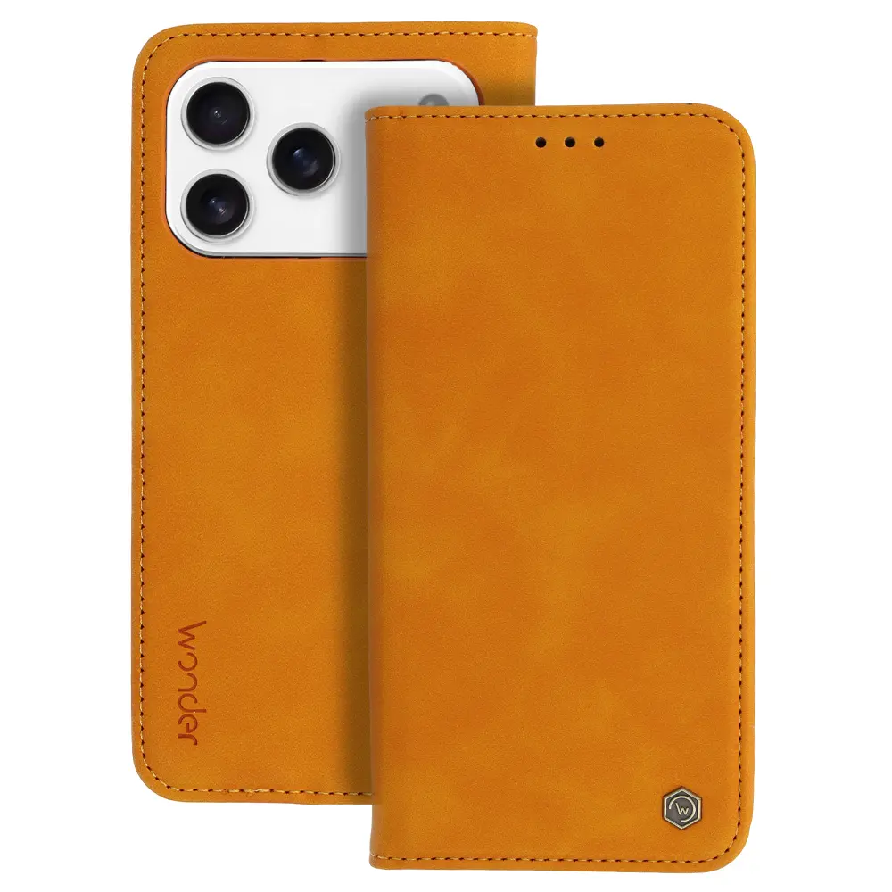Knížkové pouzdro Wonder Smart pro iPhone 17 Pro cosmic orange