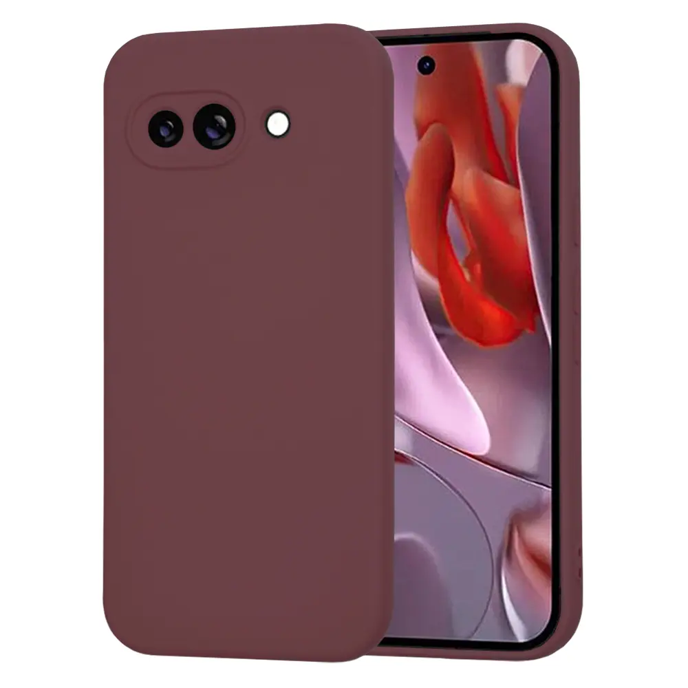 Techsuit SoftFlex pro Google Pixel 9a – švestkově červená