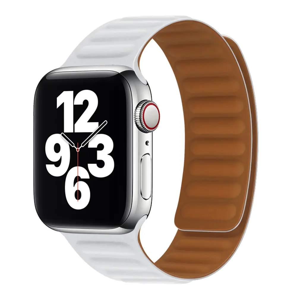 Techsuit - řemínek k hodinkám (W035) - Apple Watch 1/2/3/4/5/6/7/8/9/10/11/SE/SE 2/SE 3 (38/40/41/42mm) - bílý