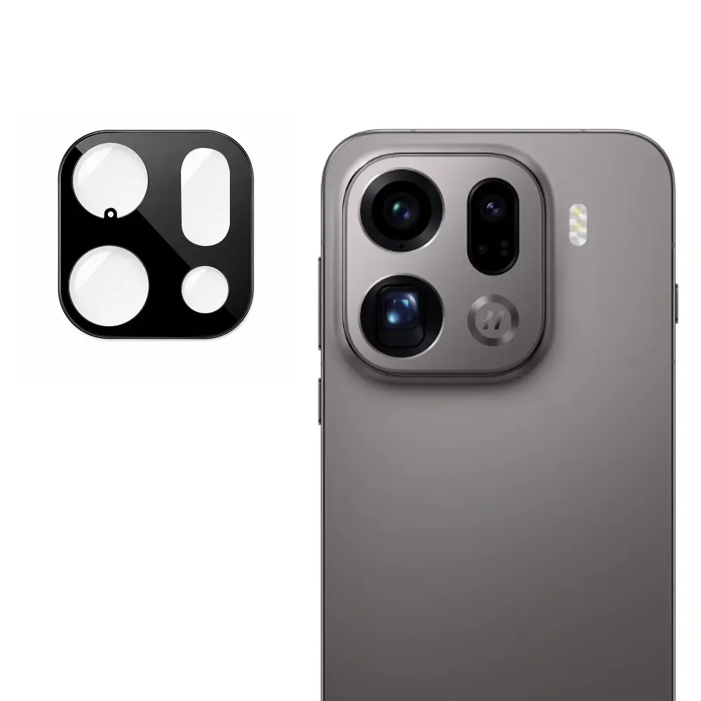 Techsuit – celosklo fotoaparátu – Oppo Find X9 Pro – černé