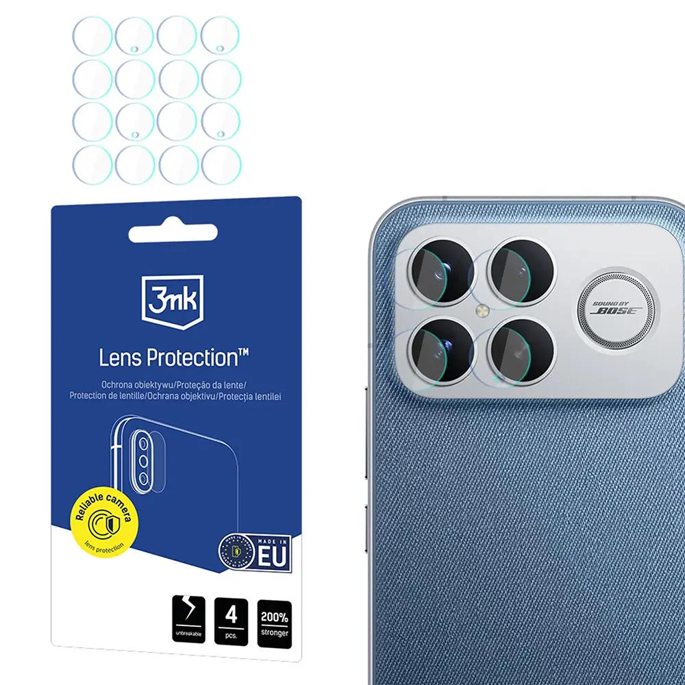 3mk - ochrana objektivu (4 kusy) - Xiaomi Poco F8 Ultra - čirá