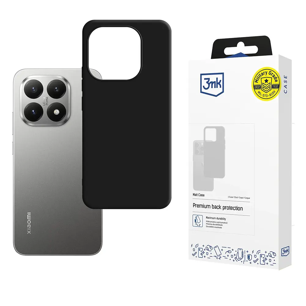 3mk - matné pouzdro - Xiaomi 15T - černé