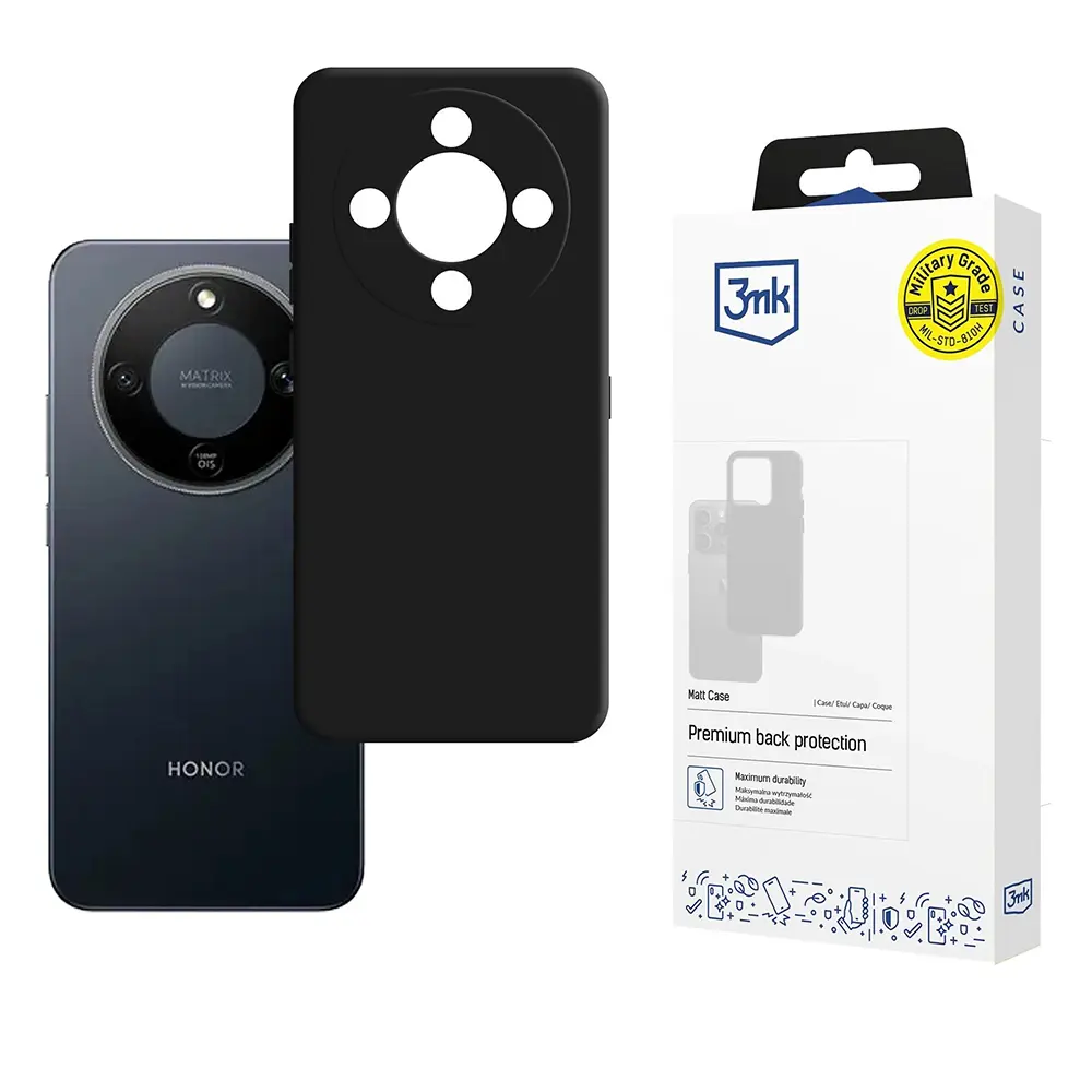 3mk – matné pouzdro – Honor Magic8 Lite – Black