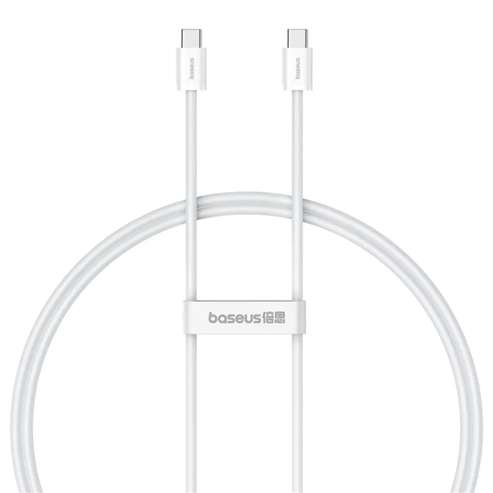 Baseus - datový kabel (P10365200211-00) - Type-C na Type-C, 30W, 1m - Moon White