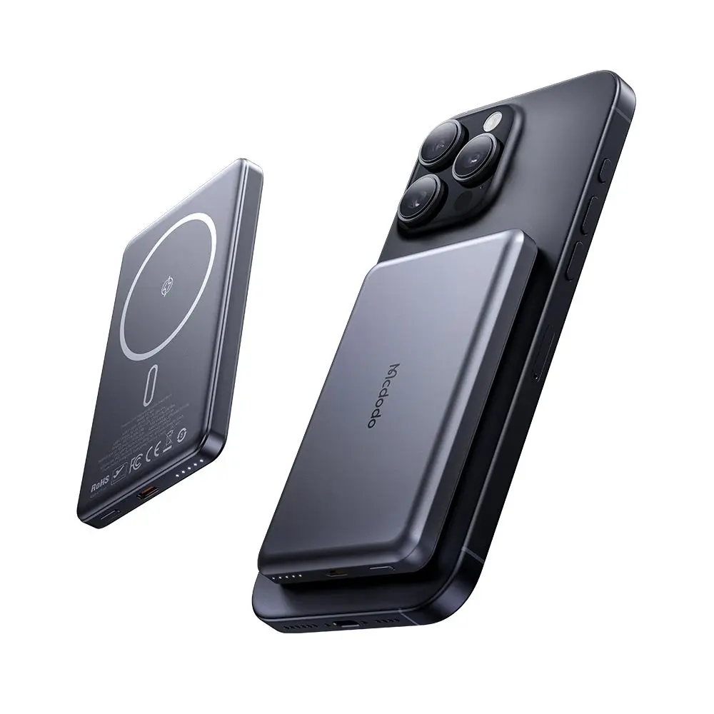 Mcdodo - magnetická powerbanka Meta Series (MC-4641) - 5000mAh, 20W, ultratenký design - černá