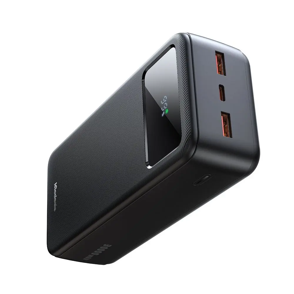 Mcdodo - powerbanka (MC-4240) - porty USB-C + 2x USB-A, 30000mAh, 22.5W, LED displej - černá