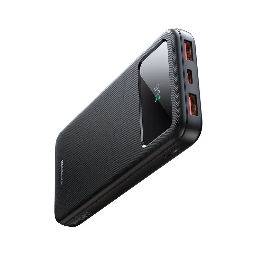 Mcdodo – powerbanka (MC-4220) – port USB-C + 2x USB-A, 10000 mAh, 22,5 W, LED displej – černá