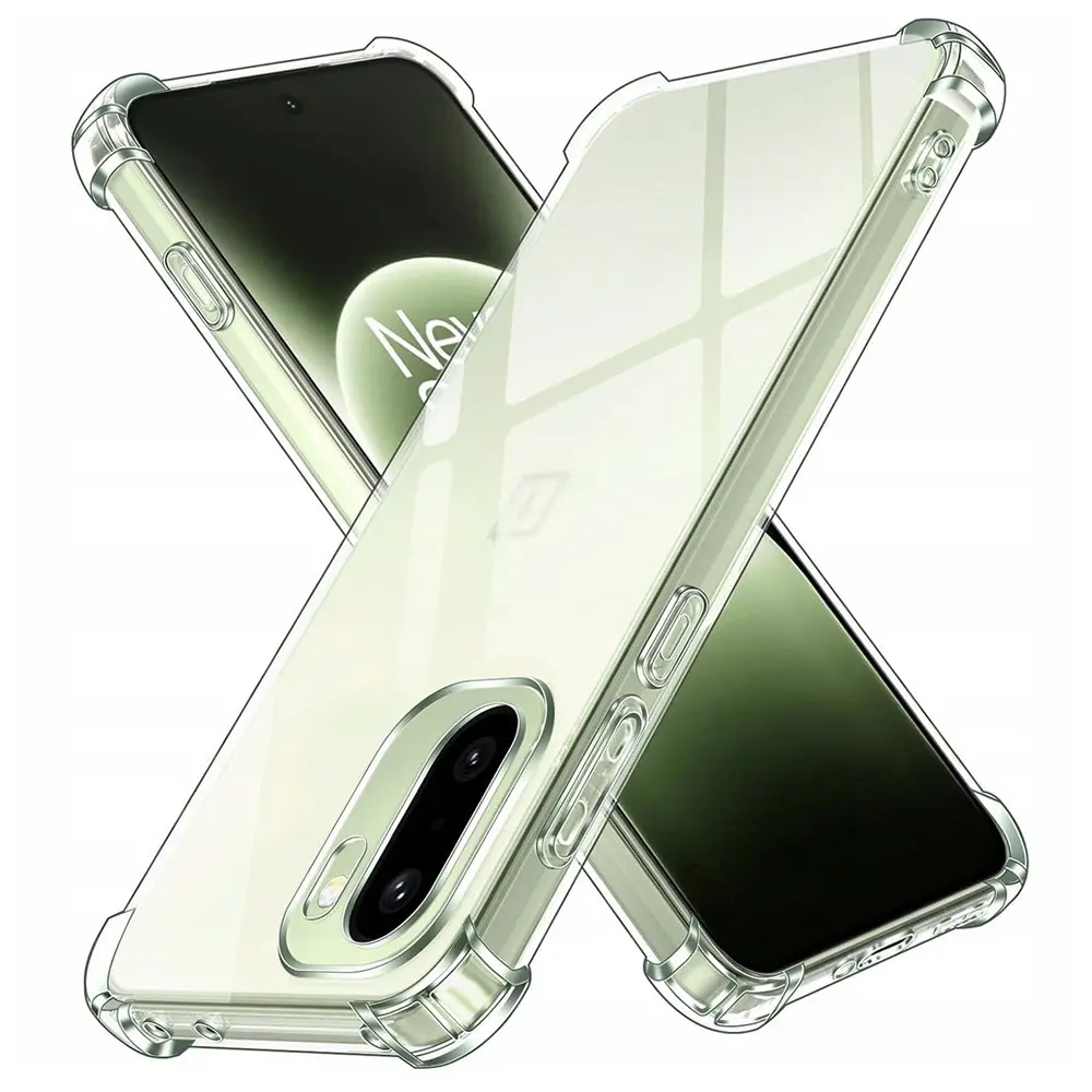 Techsuit – nárazuvzdorný průhledný silikon – OnePlus 15R – průhledný