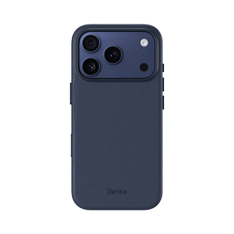 Kryt Benks Magnetic Vita Pro Silicone (A070) pro iPhone 17 Pro Max blue (tlačítko ovládání fotoaparátu)
