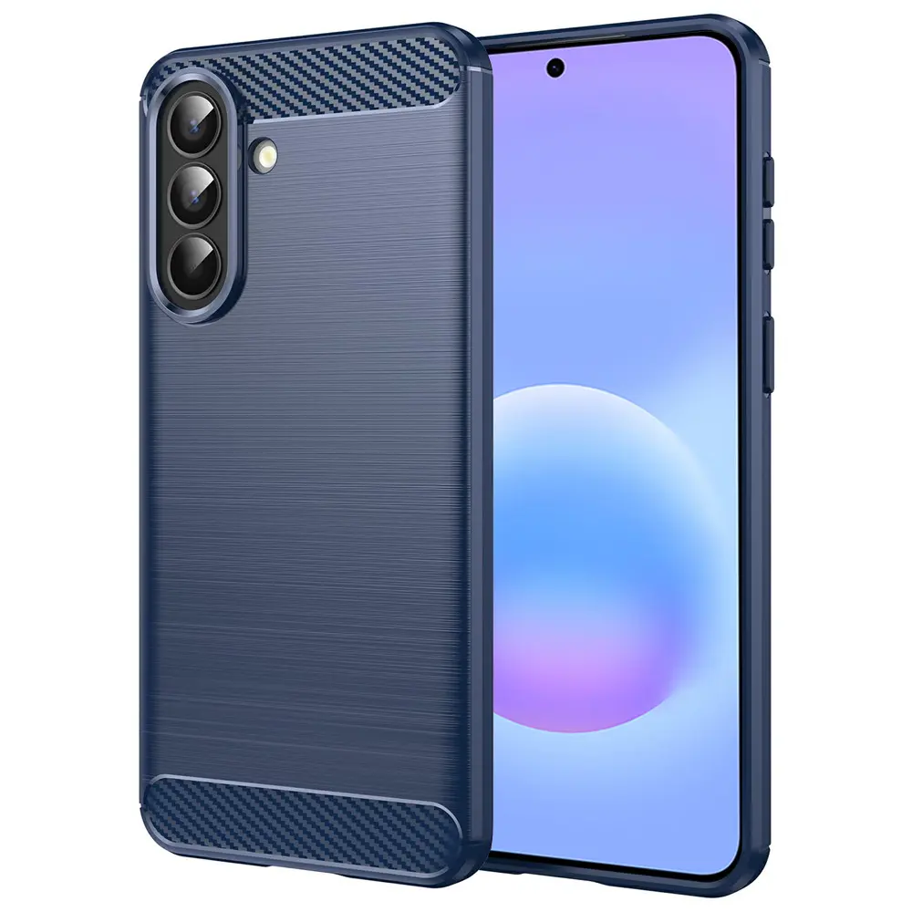 Techsuit - karbonový silikon - Samsung Galaxy A57 5G - modrý