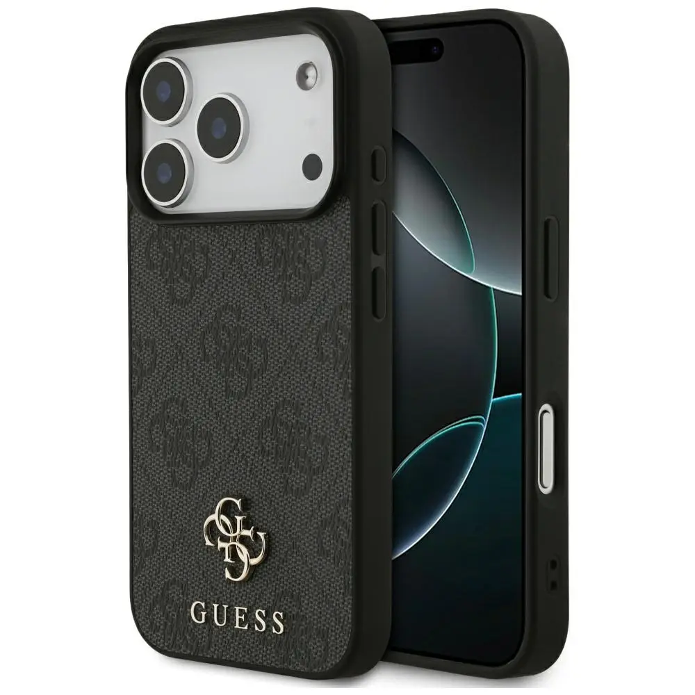 Guess – 4G malé a klasické logo MagSafe (GUHMP17LP4SM4MK) – iPhone 17 Pro – černé