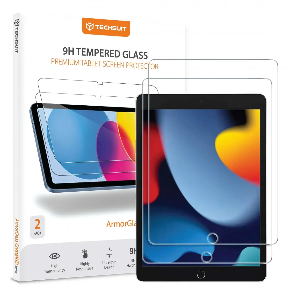Techsuit - ArmorGlass CrystalHD (2 ks) - iPad 10.2 (2019/2020/2021) - čiré