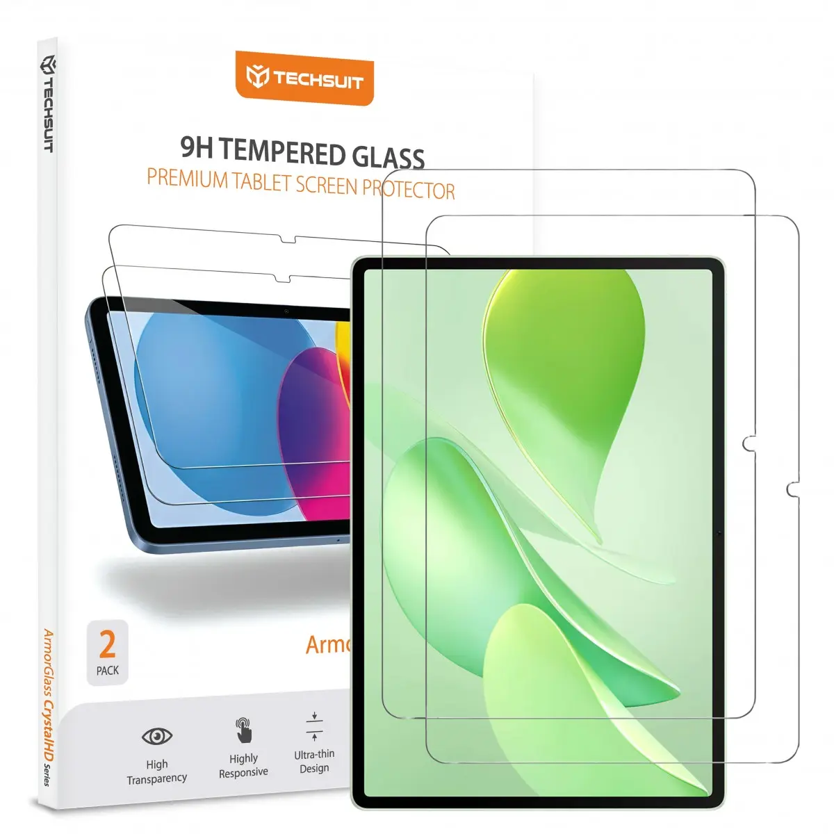 Techsuit - ochranné sklo ArmorGlass CrystalHD (2 ks) - Huawei MatePad 12 X (2025) - čiré