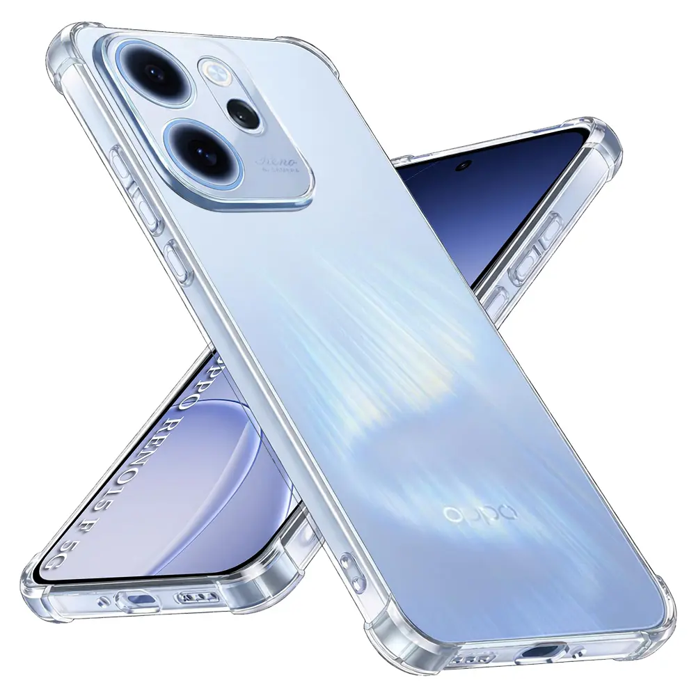 Techsuit - nárazuvzdorný čirý silikon - Oppo Reno 15F / Reno15 FS 5G - čirý