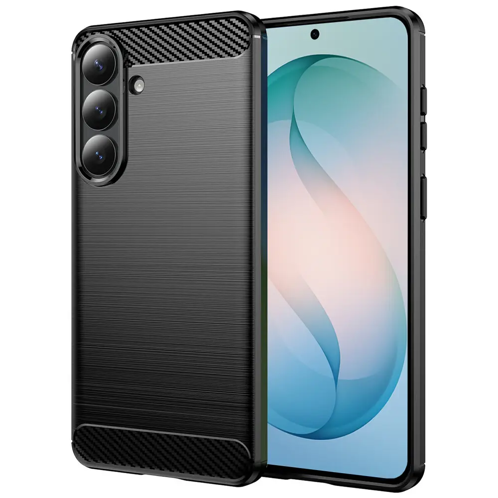 Techsuit - karbonový silikon - Samsung Galaxy S26 Plus - černá